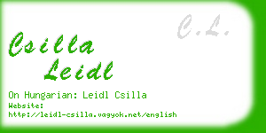 csilla leidl business card